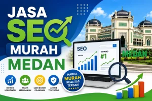 Ilustrasi layanan Jasa SEO profesional di Medan untuk meningkatkan visibilitas bisnis online - Mentor Juara